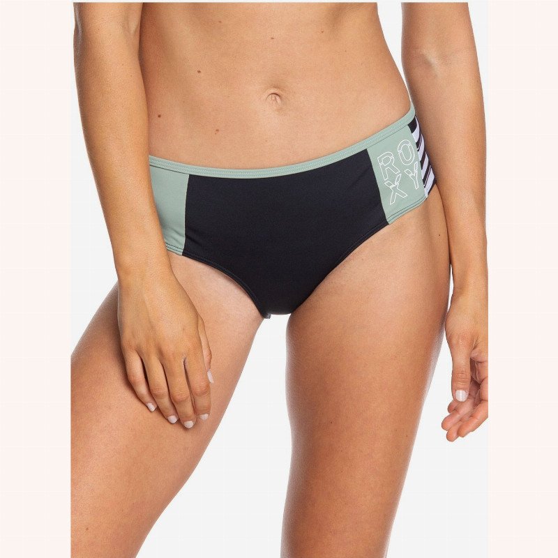 ROXY Fitness - Shorty Bikini Bottoms for Women - Black - Roxy