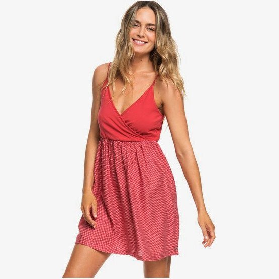 FLORAL OFFERING - STRAPPY DRESS FOR WOMEN RED