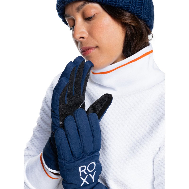 Fresh Fields - Snowboard/Ski Gloves for Women - Blue - Roxy