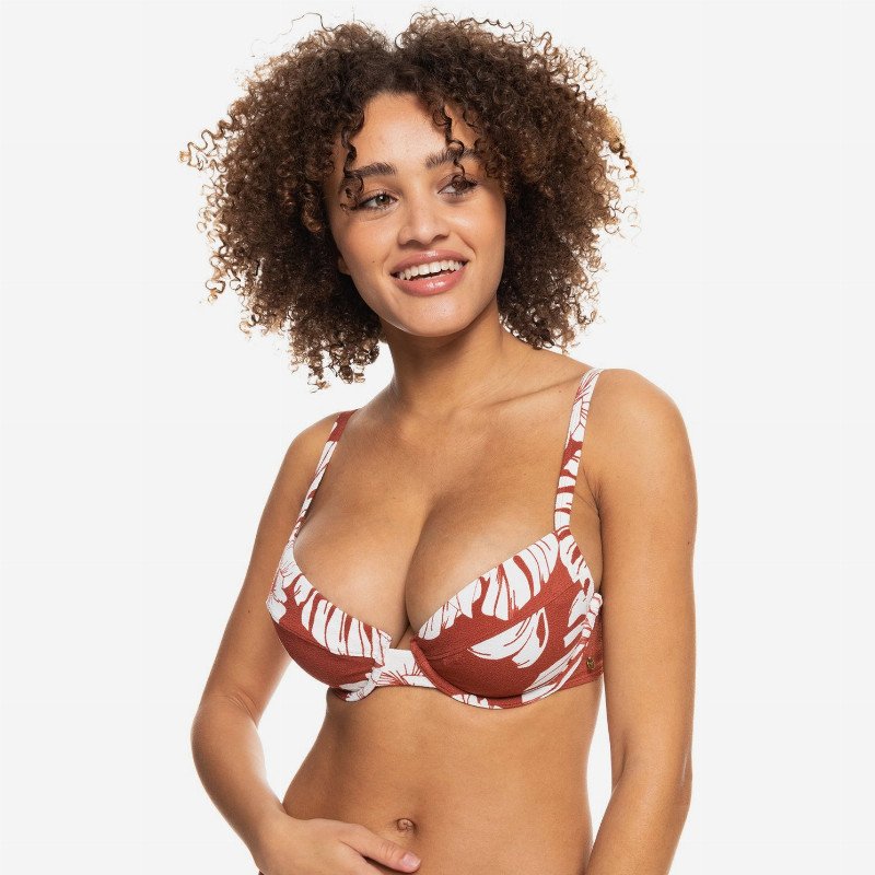 Garden Trip - D-Cup Bikini Top for Women - Pink - Roxy