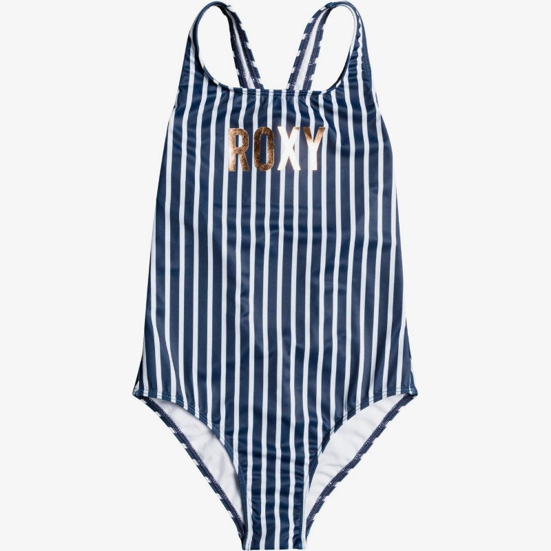 Girl Go Further - One-Piece Swimsuit for Girls - Blue - Roxy