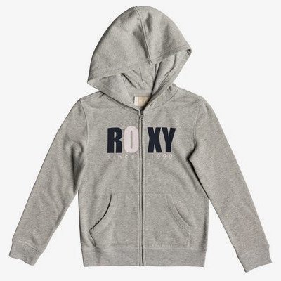GIRL PLANS BOLD DISTRESS - ZIP-UP HOODIE FOR GIRLS 8-16 GREY