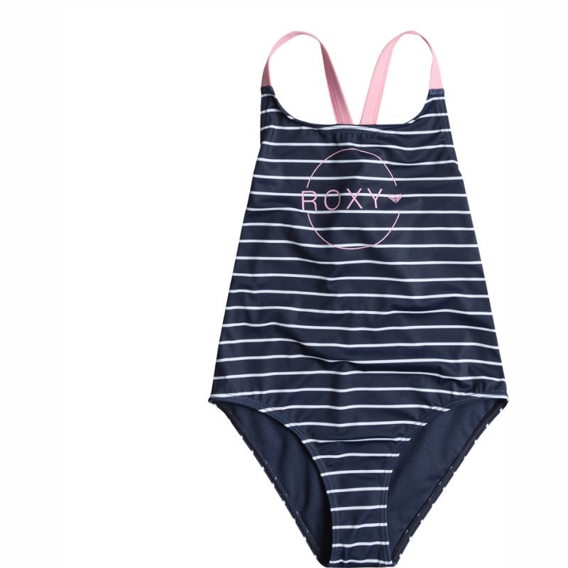 Roxy Girls Bico Stripe Swimsuit - Naval Academy