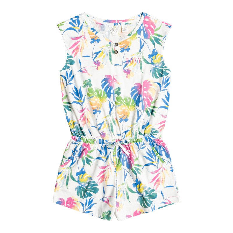 GIRLS BIG MEMORIES PRINT PLAYSUIT - SNOW WHITE SURF TRIPPIN