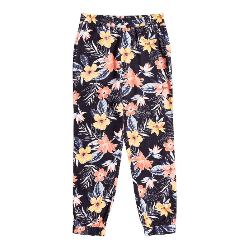 Roxy Girls Easy Peasy Trousers - Anthracite Tropical Breeze
