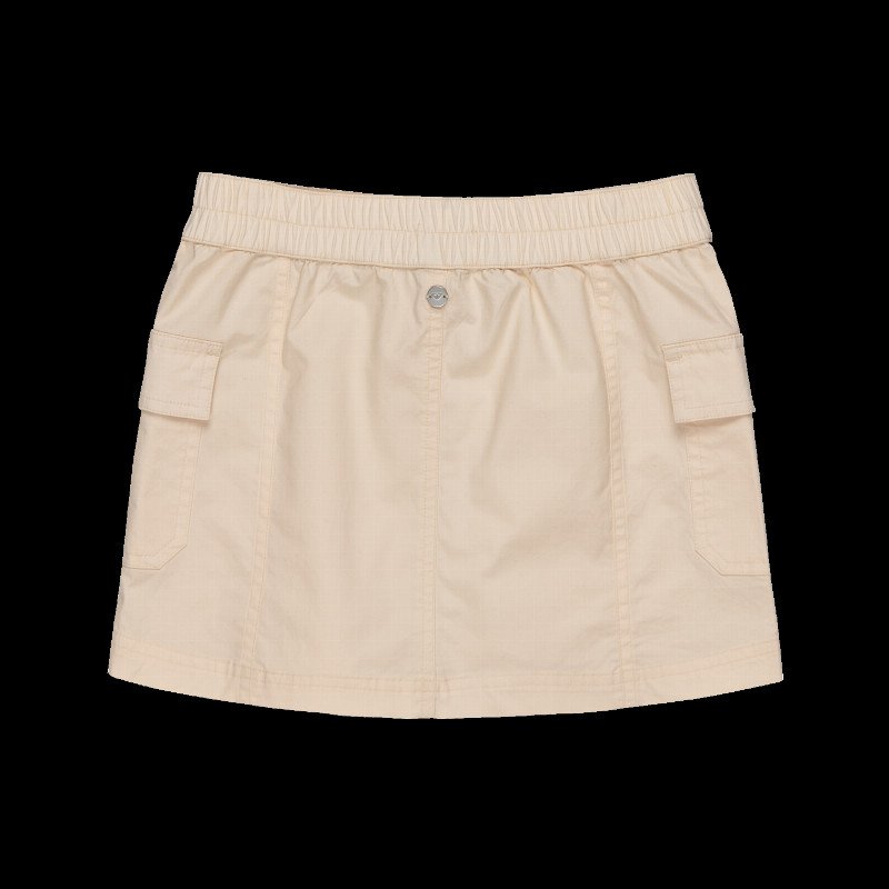 GIRLS GLASSY HORIZON SKIRT IN PARCHMENT
