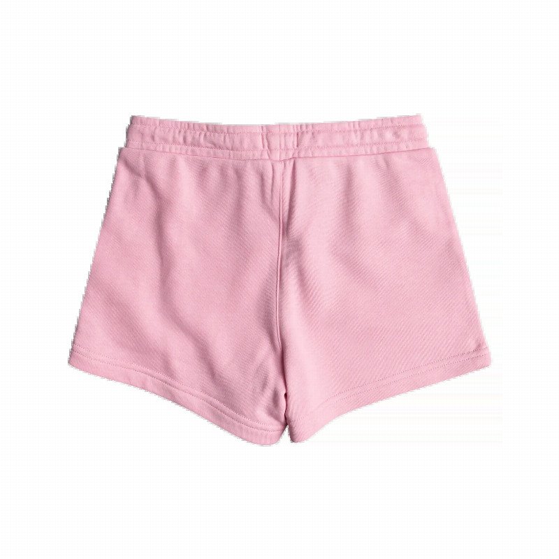 Girls Surf Feeling Terry Jogger Shorts in Prism Pink