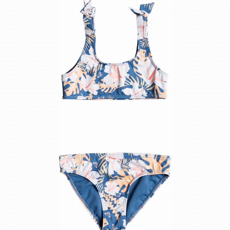 Girls Swim Lovers Bralette Bikini Set - Moonlight Blue