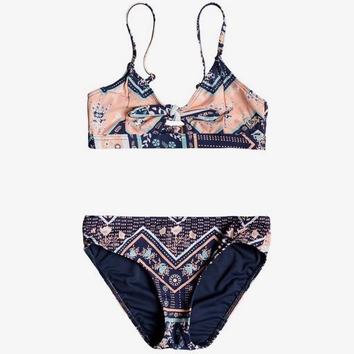 HEART IN THE WAVES - ATHLETIC TRIANGLE BIKINI SET FOR GIRLS 8-16 BLUE
