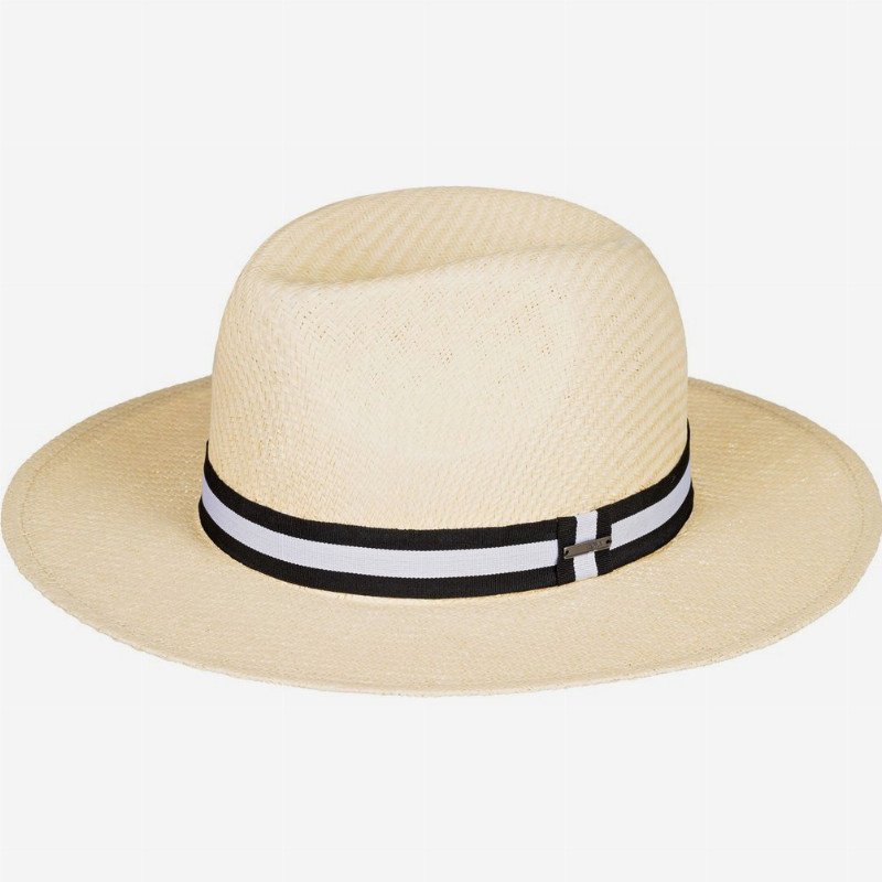 Here We Go - Straw Panama Hat - Yellow - Roxy