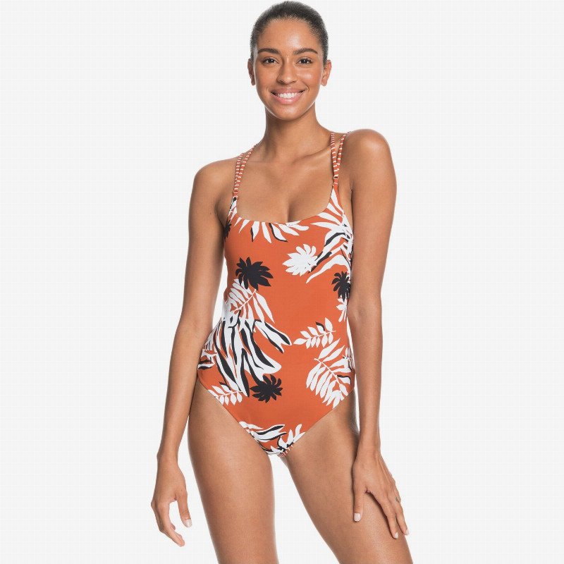 Roxy Honey One Piece Swimsuit For Women Orange Roxy Honey One Piece Swimsuit For Women Orange