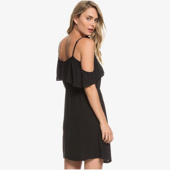 HOT SPRING STREETS - STRAPPY DRESS FOR WOMEN BLACK