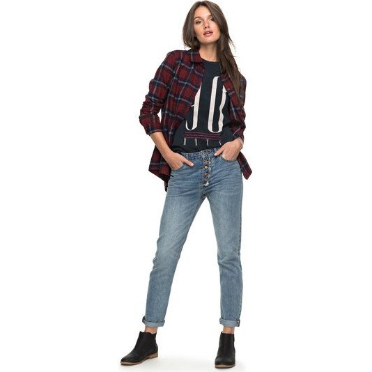 I FEEL FREE - HIGH WAISTED STRAIGHT FIT JEANS FOR WOMEN BLUE