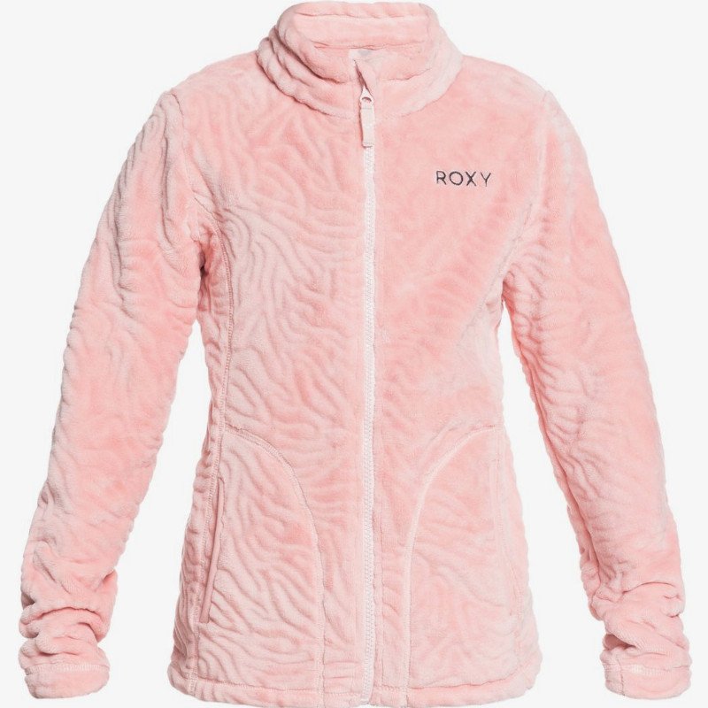 Igloo - Technical Zip-Up Hooded Fleece for Girls 8-16 - Pink - Roxy