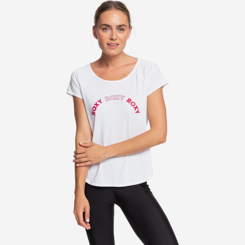 Keep Training - Sports T-Shirt for Women - White - Roxy