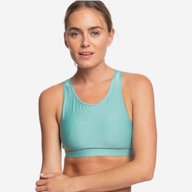 Lets Dance - Medium Support Sports Bra for Women - Green - Roxy
