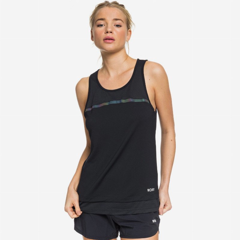 Lost In Love - Sports Vest Top for Women - Black - Roxy