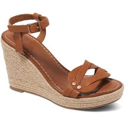 LYDIA - WEDGE SANDALS FOR WOMEN BROWN