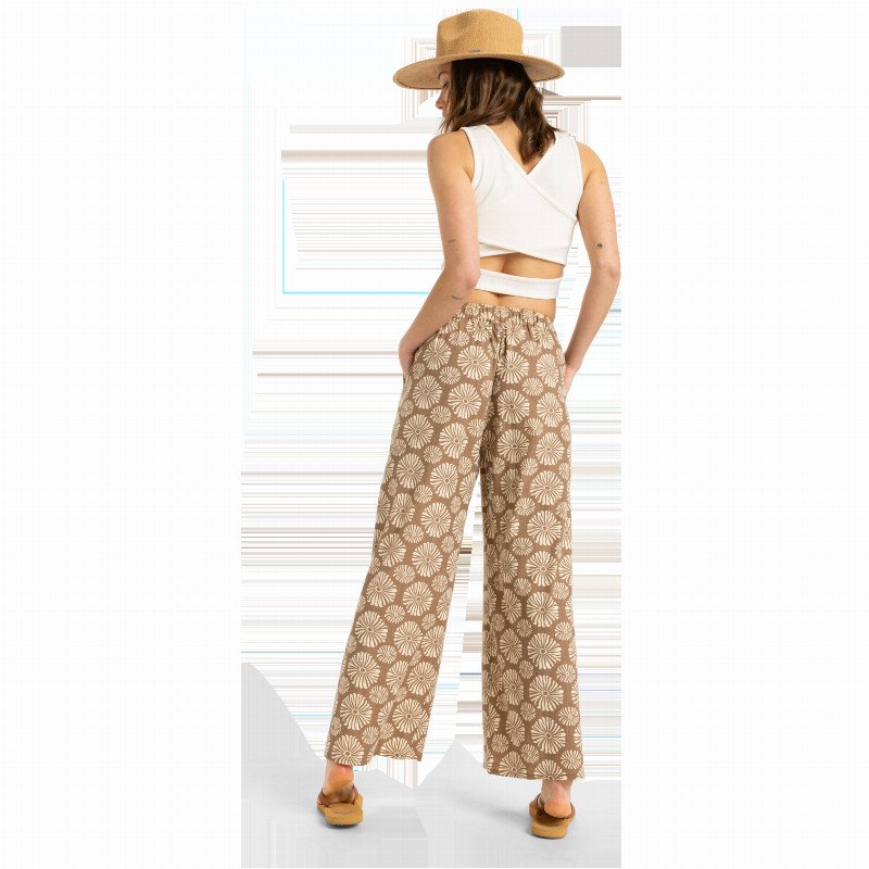 Midnight Avenue Slub Trousers in Portobella Tropical Tile