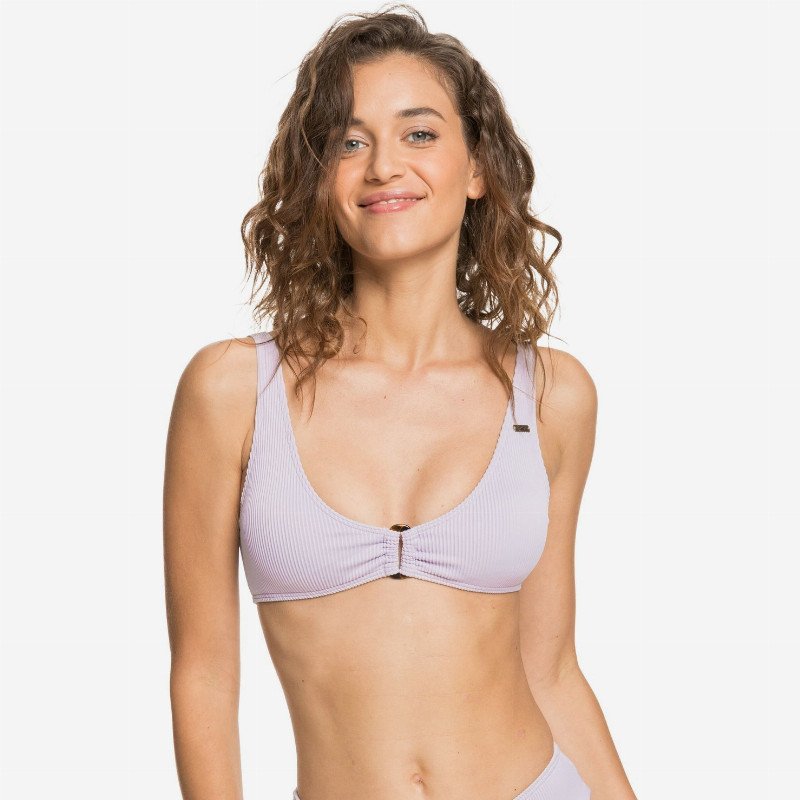 Mind Of Freedom - Elongated Bralette Bikini Top for Women - Purple - Roxy