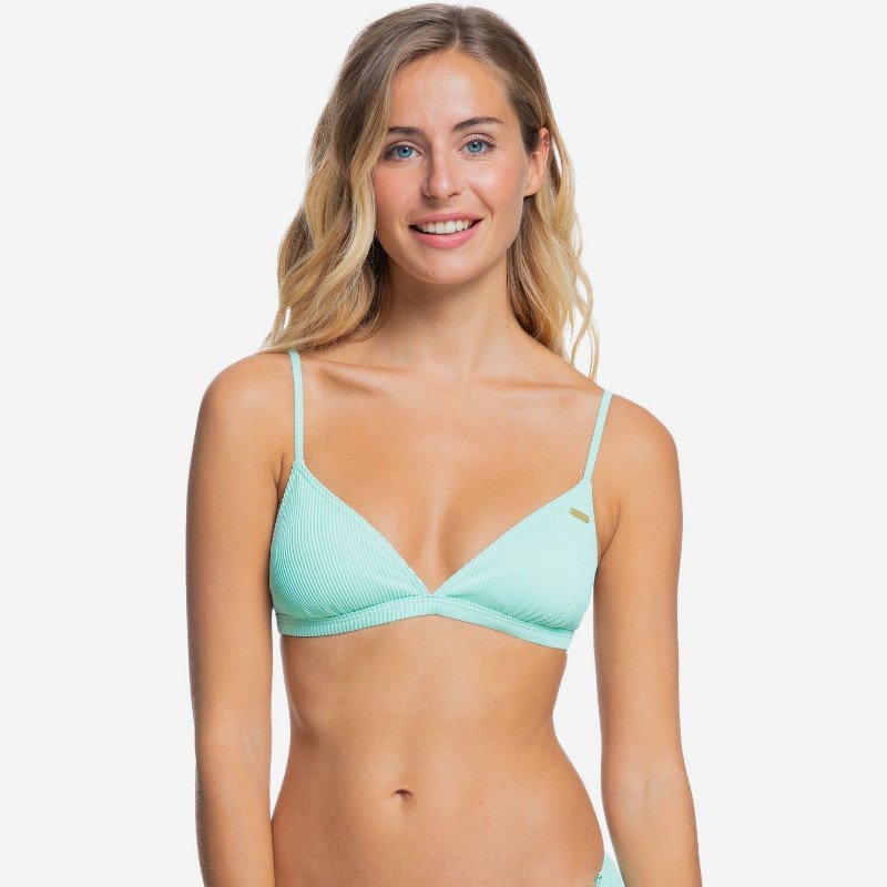 Mind Of Freedom - Fixed Tri Bikini Top for Women - Green - Roxy