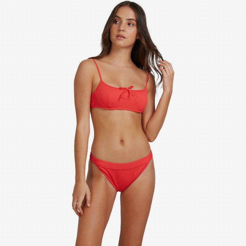 Mind Of Freedom - Recycled Bralette Bikini Top for Women - Red - Roxy