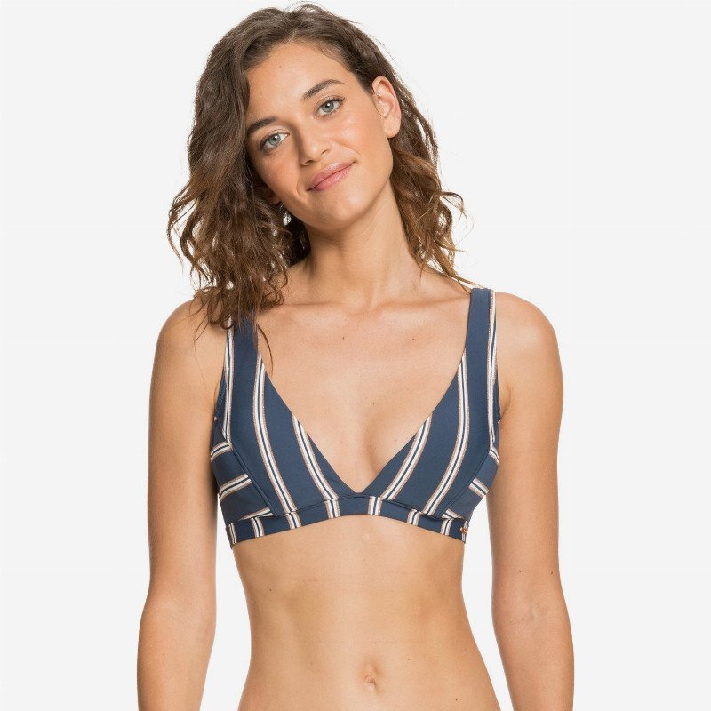 Moonlight Splash - Elongated Bikini Top for Women - Blue - Roxy