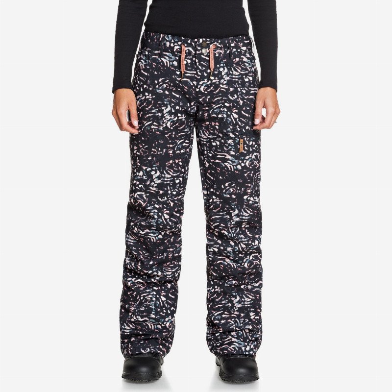 Nadia Printed - Snow Pants for Women - Black - Roxy