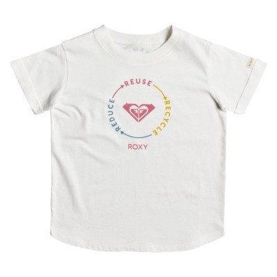 Natural B - Organic Boyfriend T-Shirt for Girls 4-16 - White - Roxy