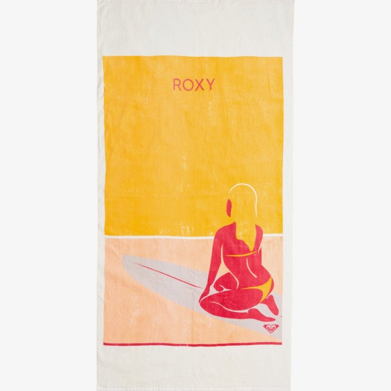 Pink Lollipop - Organic Beach Towel - White - Roxy