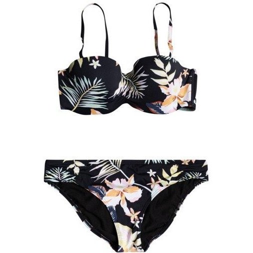 Printed Beach Classics - Bandeau Bikini Set for Women - Black - Roxy
