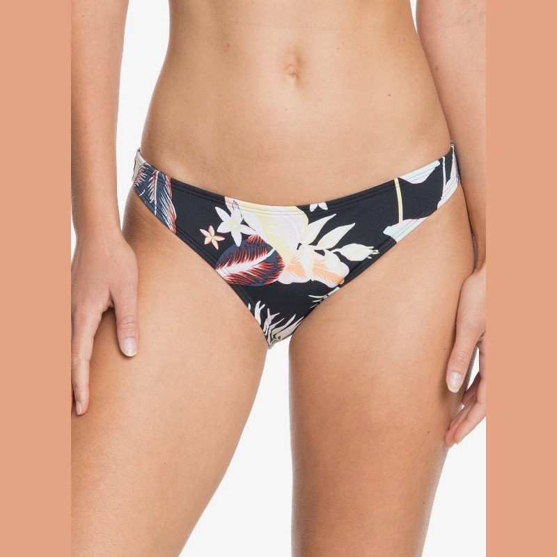 Printed Beach Classics - Moderate Bikini Bottoms for Women - Black - Roxy