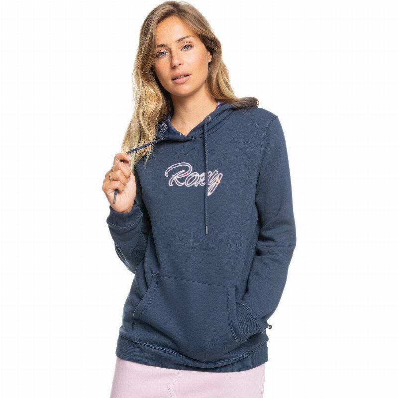 Right On Time - Hoodie for Women - Blue - Roxy