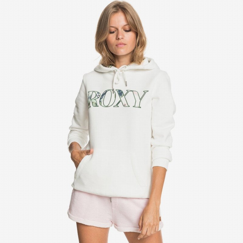 Right On Time - Hoodie for Women - White - Roxy