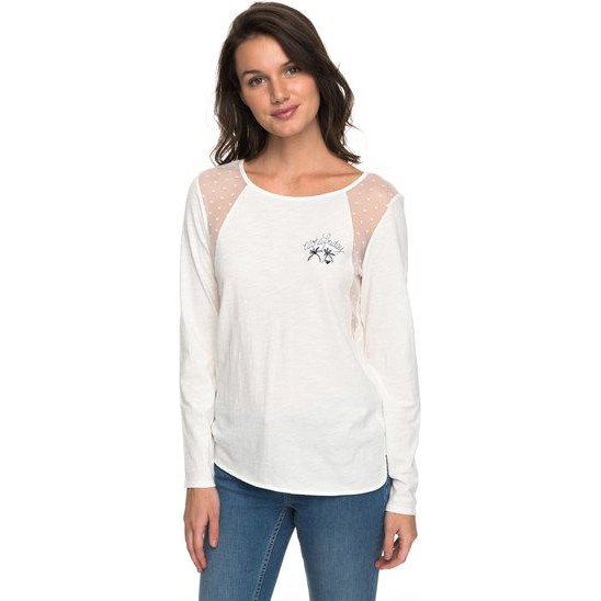 ROCKING PASTEL A - LONG SLEEVE TOP FOR WOMEN WHITE