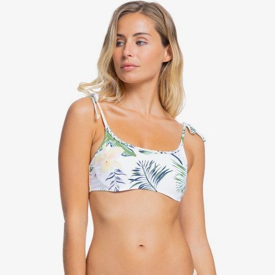 ROXY Bloom - Underwired Bralette Bikini Top for Women - White - Roxy