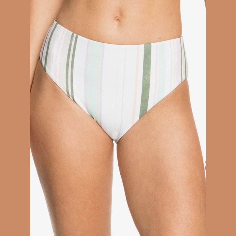 Sea & Waves Revo - Reversible Bikini Bottoms for Women - White - Roxy