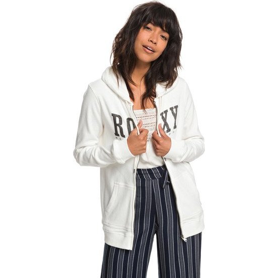 SEE THE LIGHT - ZIP-UP HOODIE FOR WOMEN WHITE