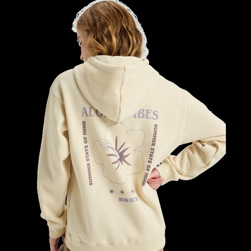 Surf Stoked Brushed Hoodie in Parchment