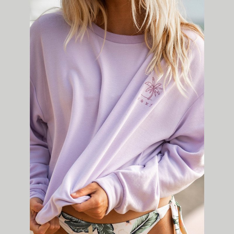 Surfing By Moonlight A - Super Soft Sweatshirt for Women - Purple - Roxy