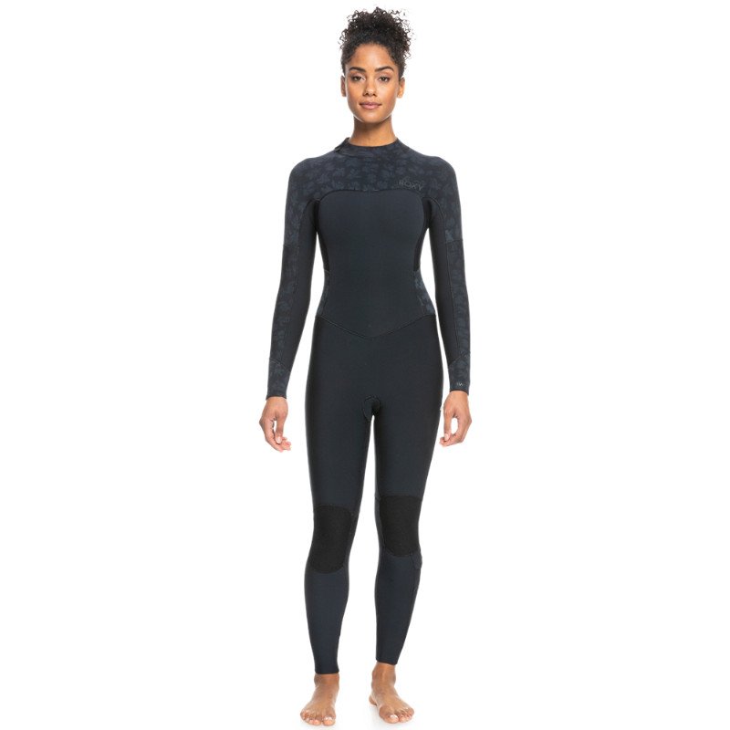 Roxy Swell Series 5/4mm Back Zip Wetsuit (2022) - Black