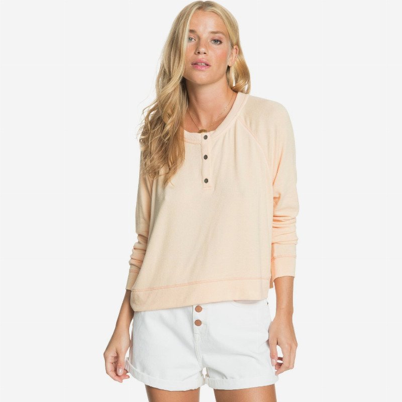 Take It Home - Cosy Long Sleeve Top for Women - Orange - Roxy