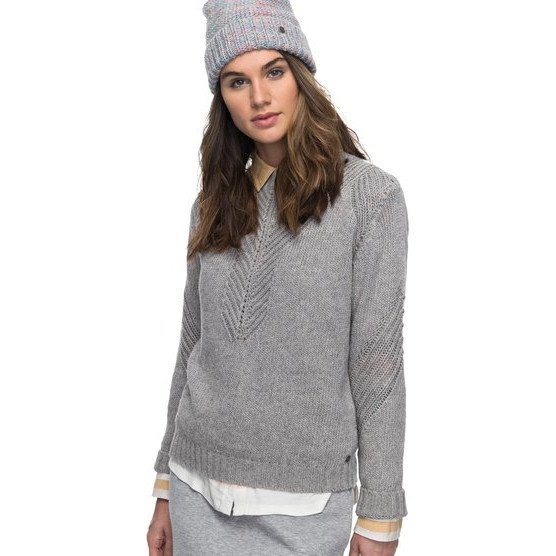 TAKE OVER THE WORLD - JUMPER FOR WOMEN GREY