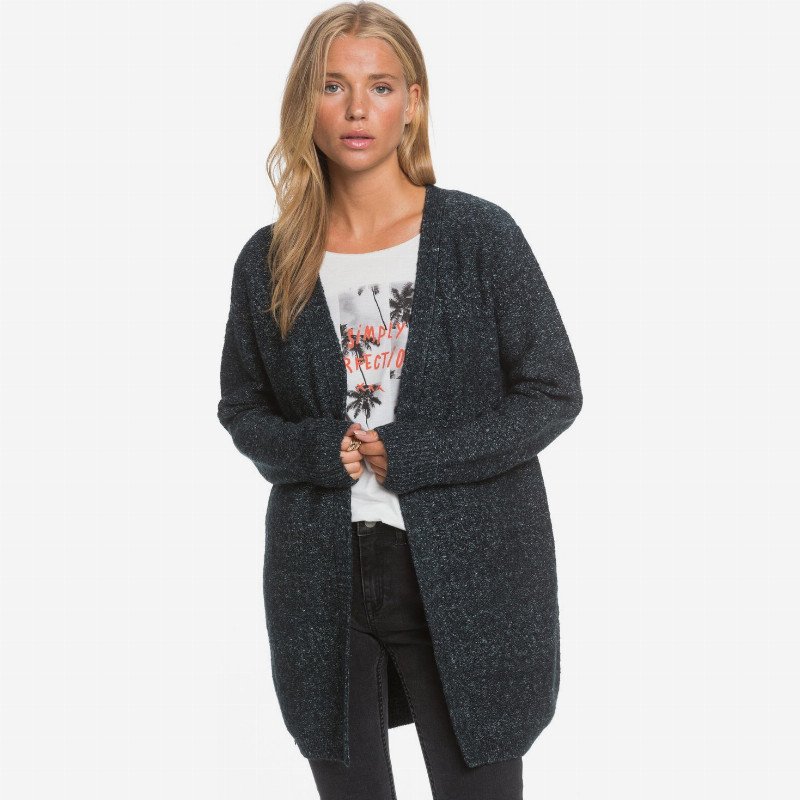 Take The Key - Longline Cardigan for Women - Black - Roxy