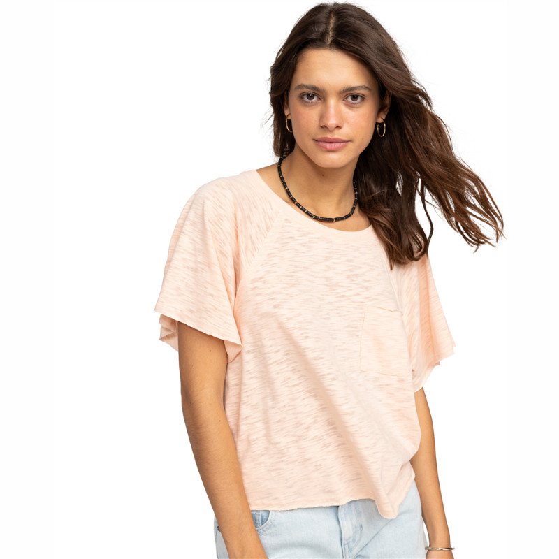 Roxy Time For Sun T-Shirt - Peach Parfait