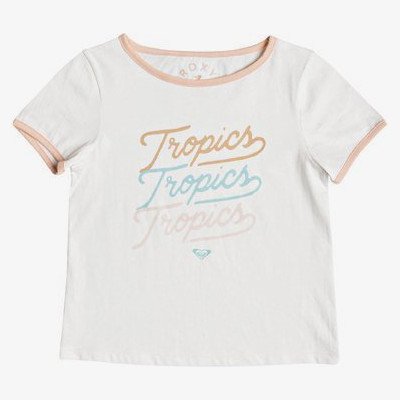 TIME'S UP - T-SHIRT FOR GIRLS 2-7 WHITE