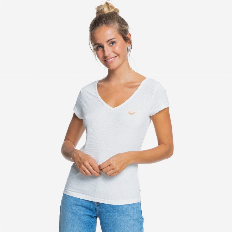 Tropic Time B - Viscose T-Shirt for Women - White - Roxy