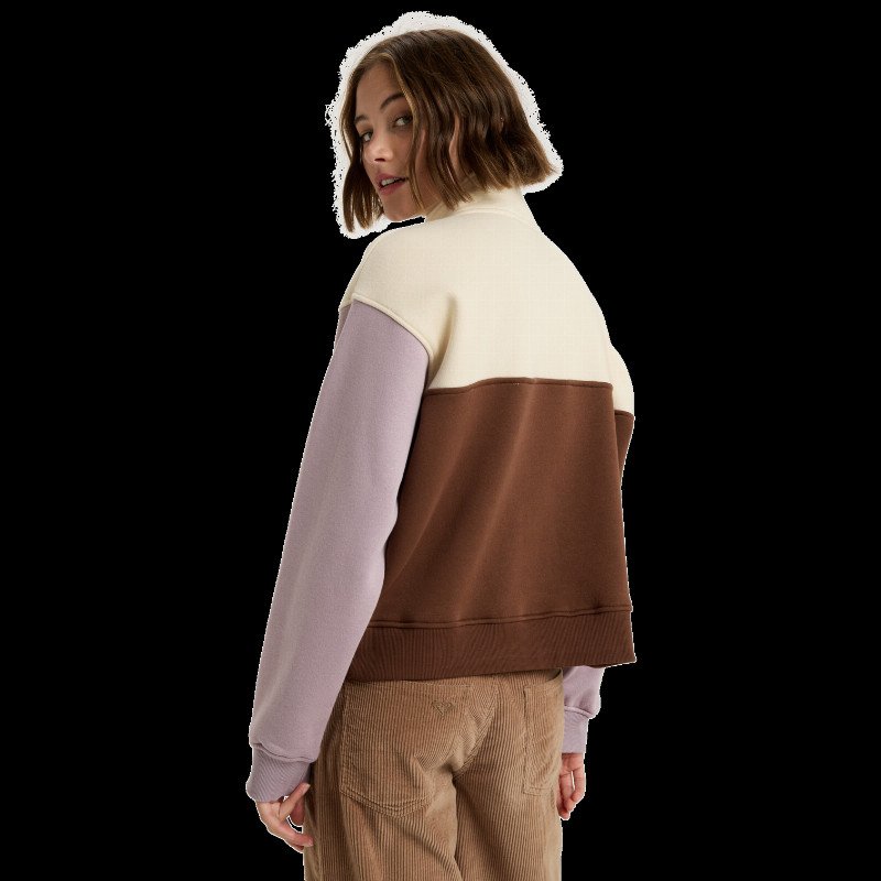 View Point Block Sweatshirt in Tiramisu