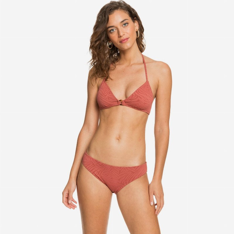 Wild Babe - Fixed Tri Bikini Top for Women - Pink - Roxy