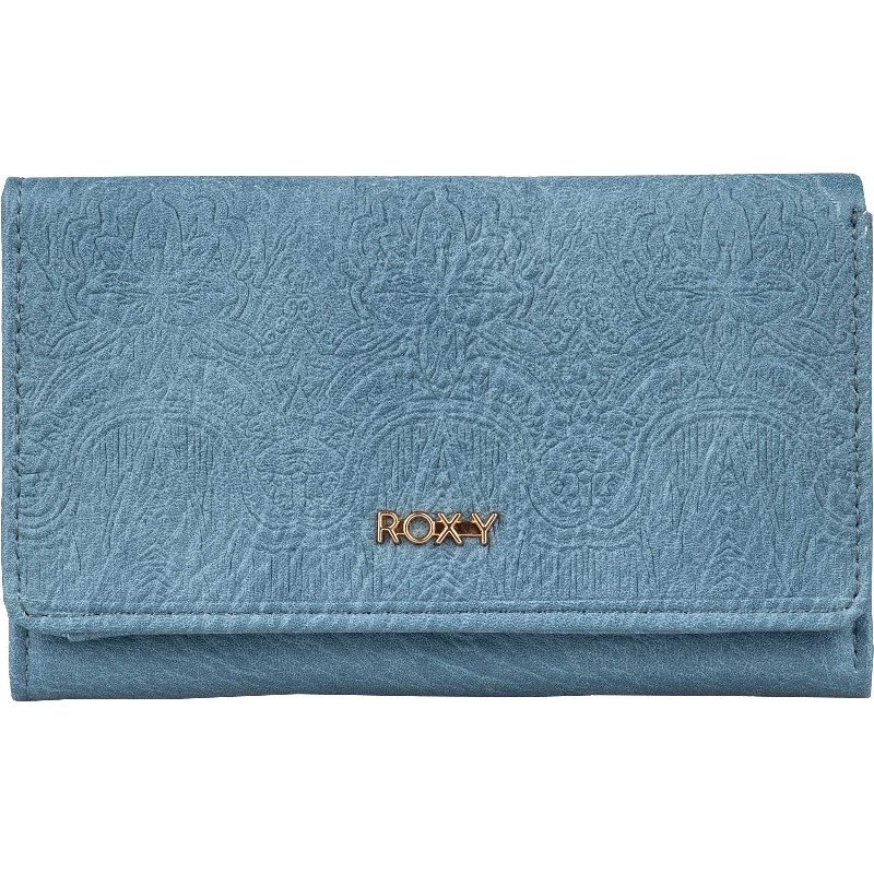 Women's Crazy Diamond Blue Faux Leather Coin Credit Card Purse Wallet